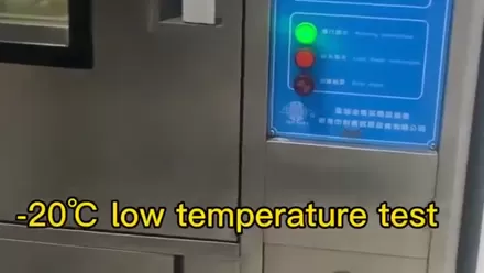 Test de basse température du matériau NNF non newtonien